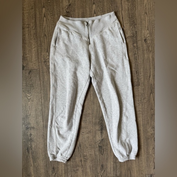 Aerie Fleece Corset Jogger- Light Grey - Picture 3 of 5